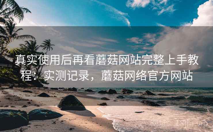 真实使用后再看蘑菇网站完整上手教程：实测记录，蘑菇网络官方网站