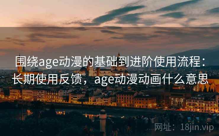 围绕age动漫的基础到进阶使用流程：长期使用反馈，age动漫动画什么意思